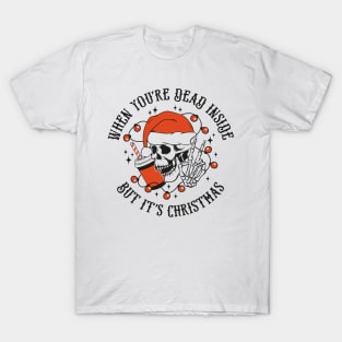 Skull Santa Hat T-Shirt